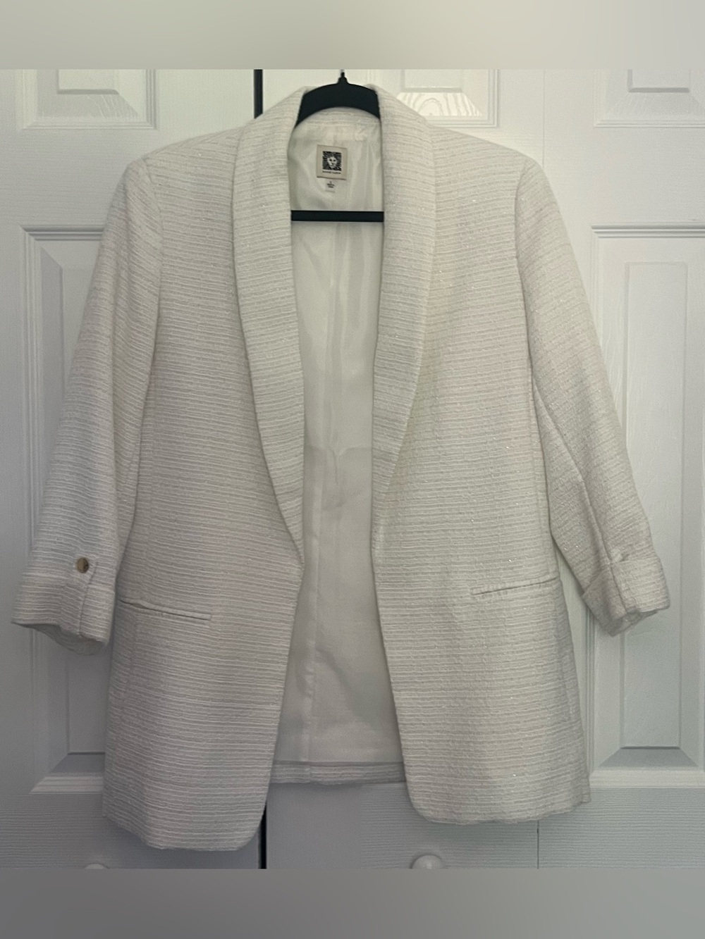 Anne Klein Open Front 3/4 Sleeved Blazer